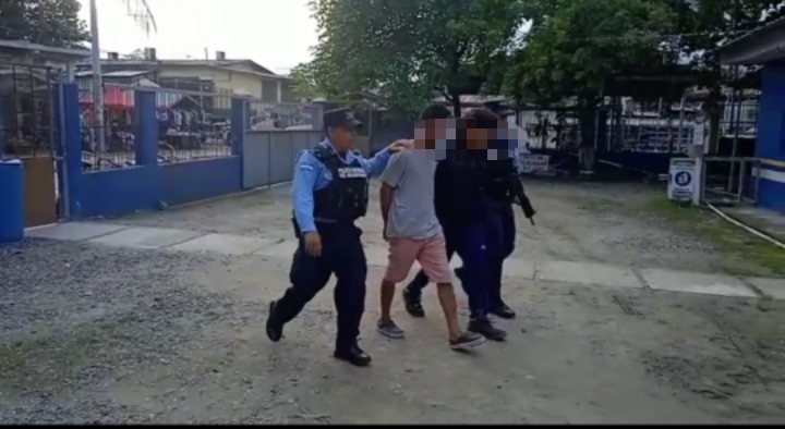 Dos integrantes de la Pandilla 18 detenidos por la Policía Nacional y DIPAMPCO en posesión de droga en Choloma