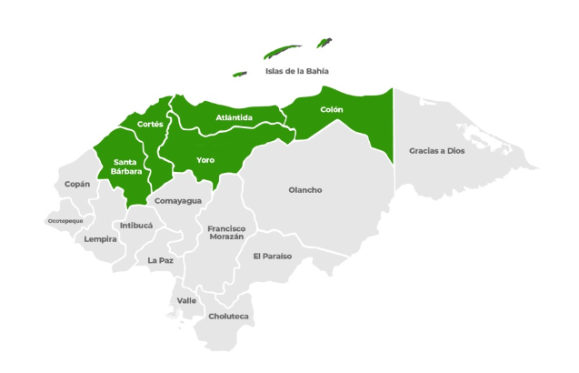 Declaran alerta verde en seis departamentos del país