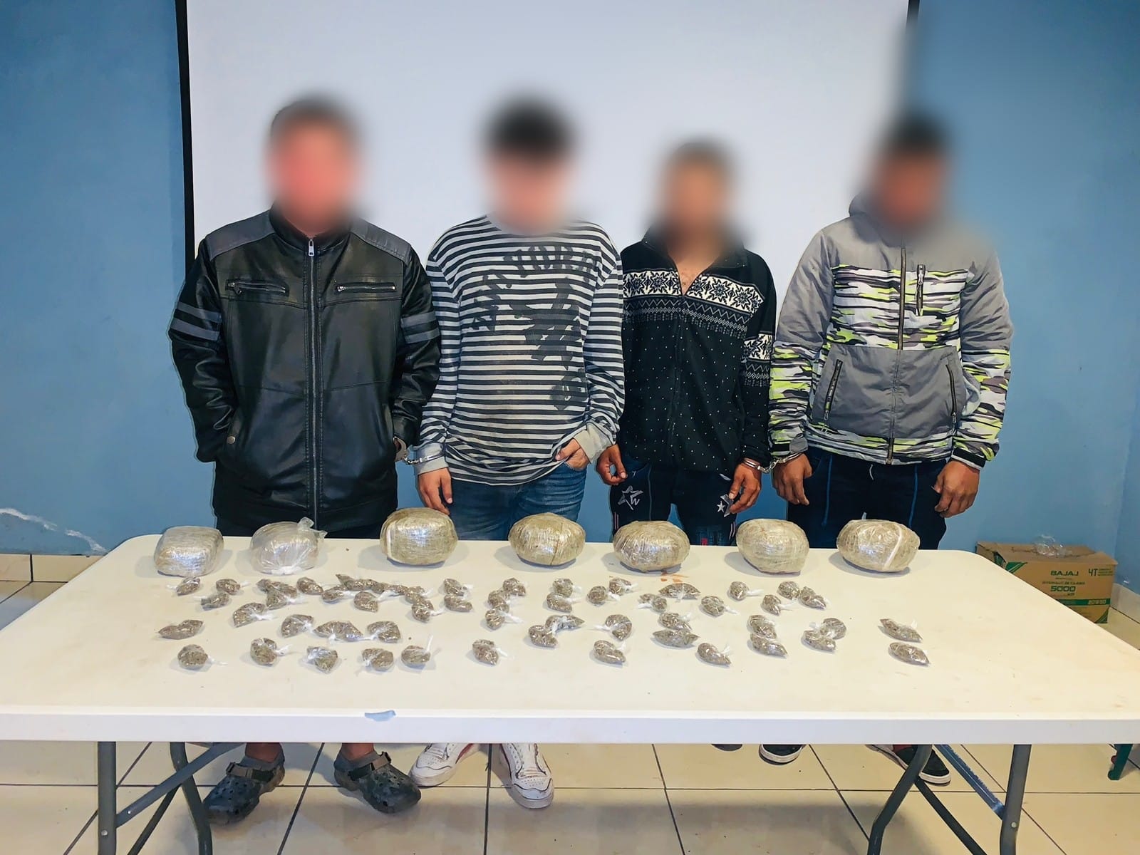 Cuatro sujetos son requeridos por tráfico ilícito de drogas