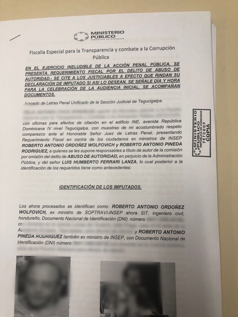 FETCCOP y ATIC pedirán el procesamiento de dos exministros de la desaparecida SOPTRAVI FETCCOP y ATIC pedirán el procesamiento de dos exministros de la desaparecida SOPTRAVI