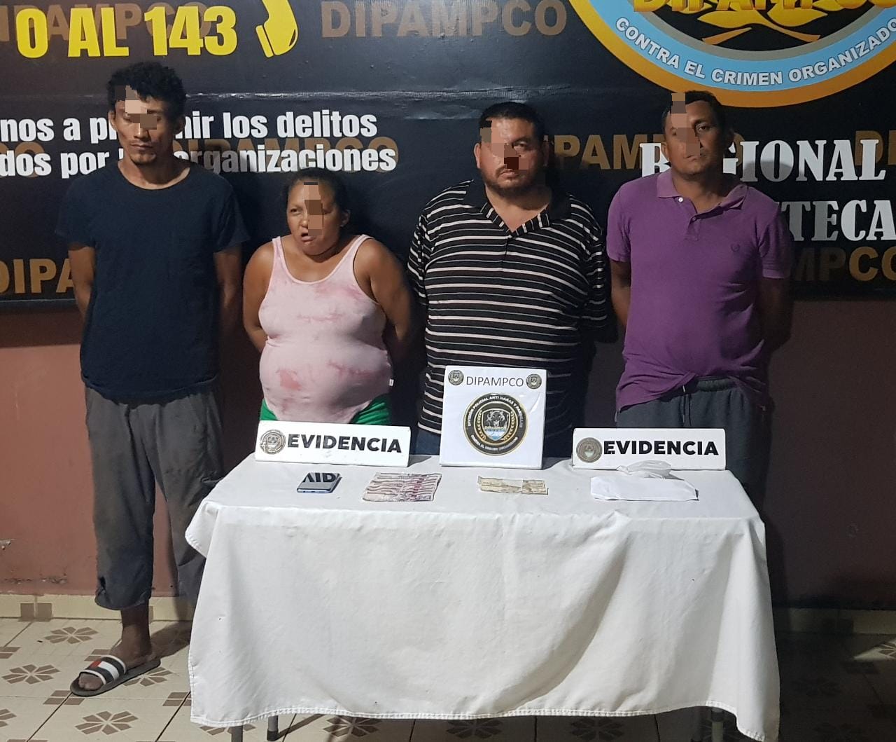 En Choluteca capturan a cuatro miembros de estructura criminal denominada «El Pollo»