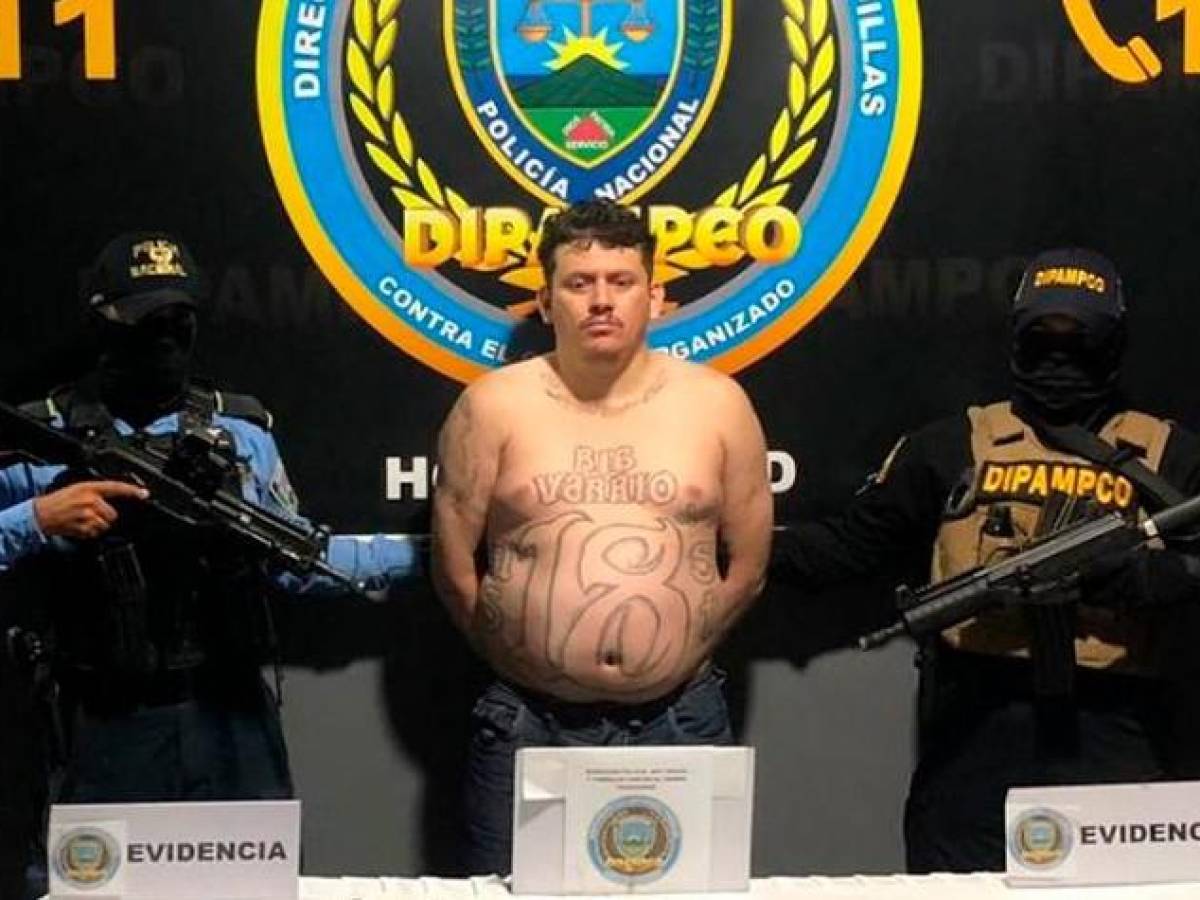 Capturan en San Pedro Sula a “Wiken” o ”Malvado”, supuesto cabecilla de la Pandilla 18