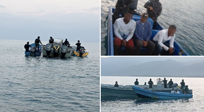 Aseguran embarcación que transportaba droga en Colón y capturan a 4 personas Aseguran embarcación que transportaba droga en Colón y capturan a 4 personas