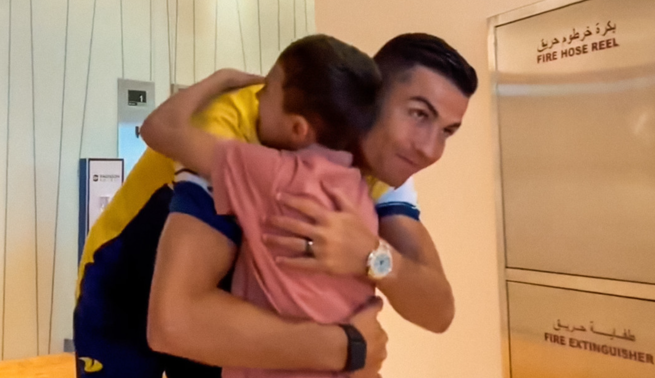 Niño que sufrió el terremoto en Siria cumple su sueño de conocer a Cristiano Ronaldo