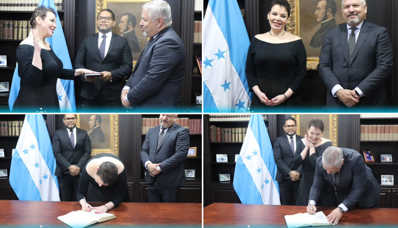 Juramentan a Beatriz Valle como embajadora de Honduras en Canadá Juramentan a Beatriz Valle como embajadora de Honduras en Canadá