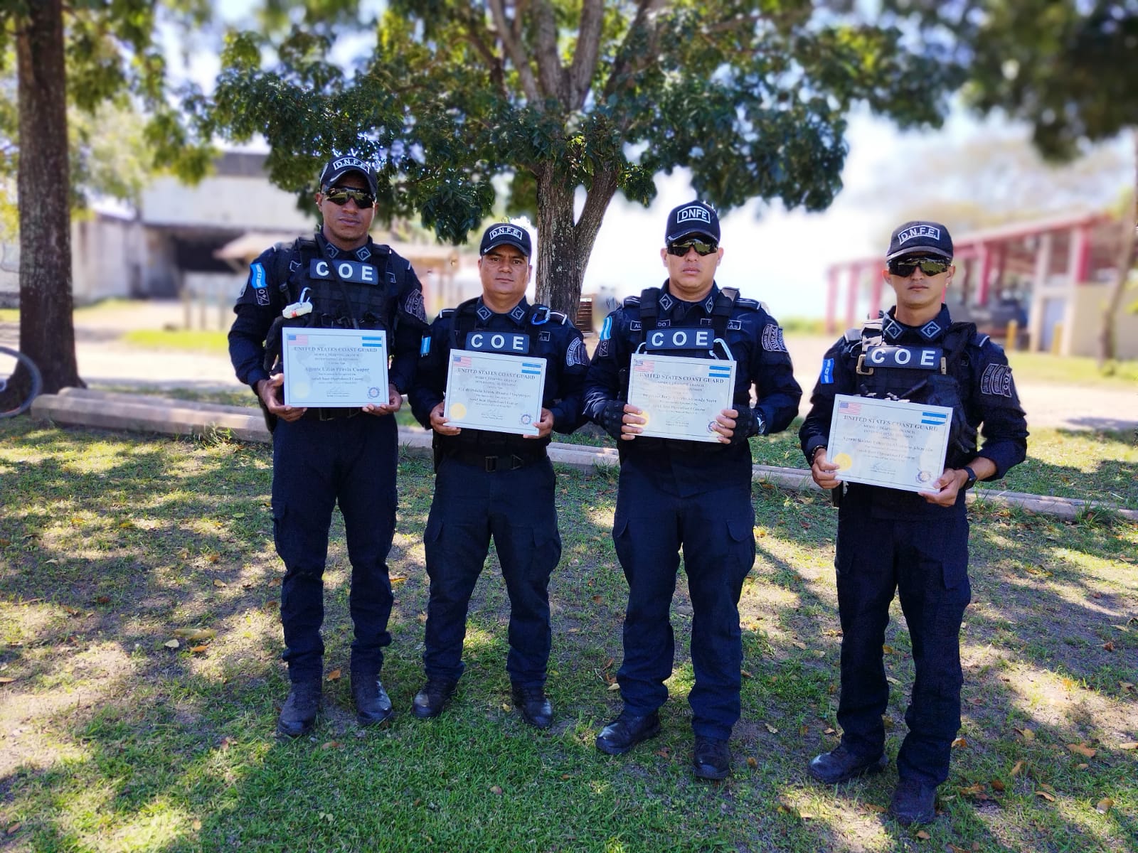 Asuntos Internacionales Contra el Narcotráfico  y Aplicacion de la Ley (INL), certificó a cuatro policías del Comando de Operaciones Especiales