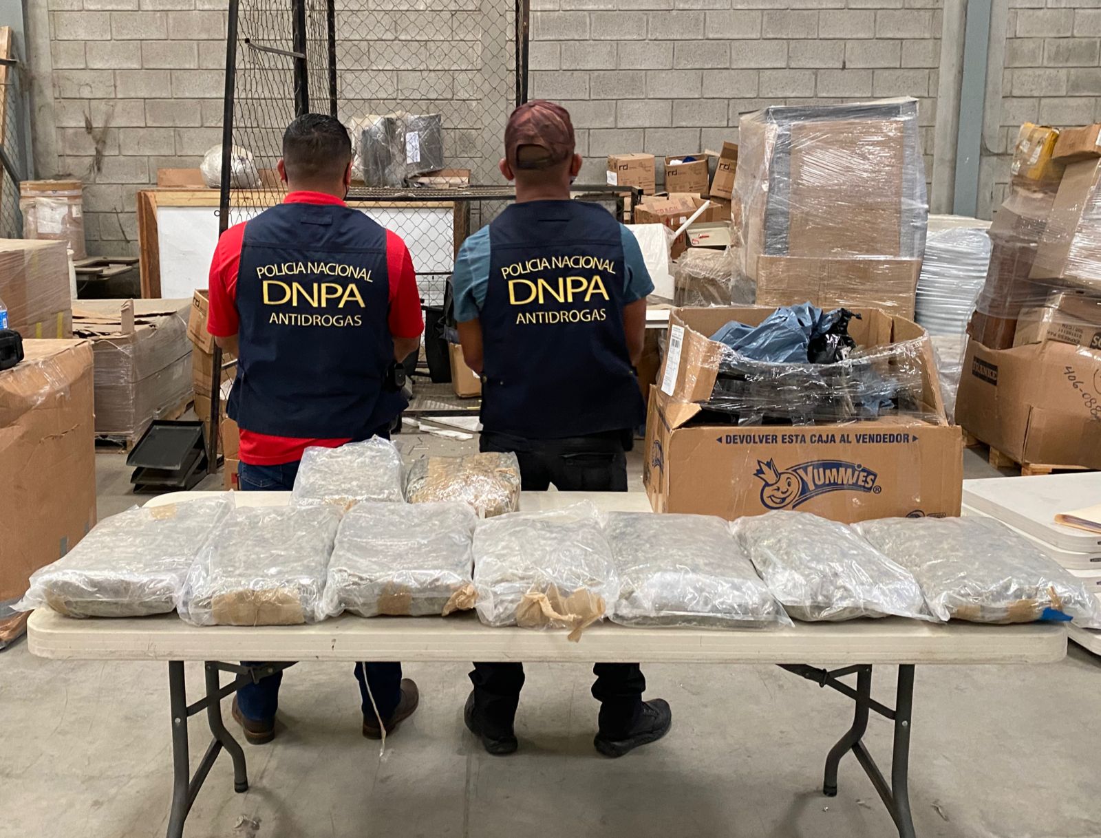 Efectivos antidrogas realizan decomiso de supuesta marihuana dentro de encomienda