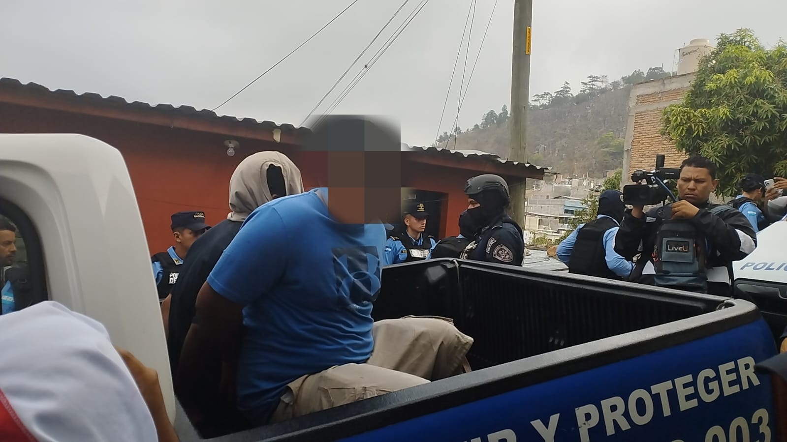 Policías Preventivos de la UMEP1 en  allanamiento detienen a miembros del Grupo Delictivo Pandilla 18