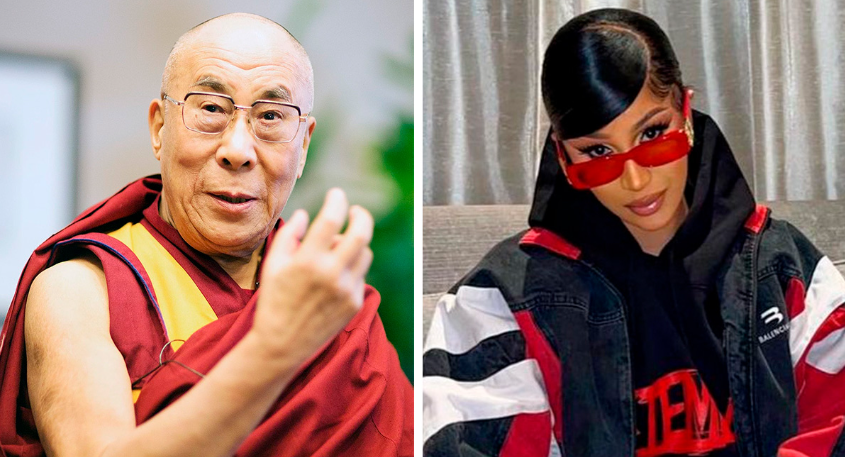 Cardi B reacciona al video de Dalai Lama besando a niño en la boca