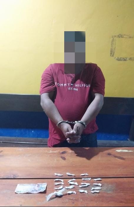 Capturan sujeto en posesión de varios envoltorios de supuesta cocaína en La Unión, Copán