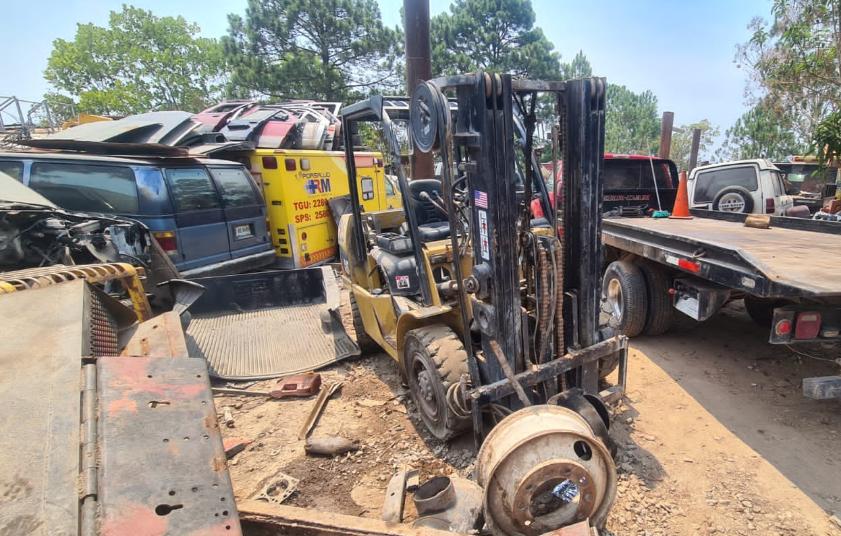 DPI recupera cinco vehículos tipo montacargas con reporte de robo valorados en tres millones de lempiras