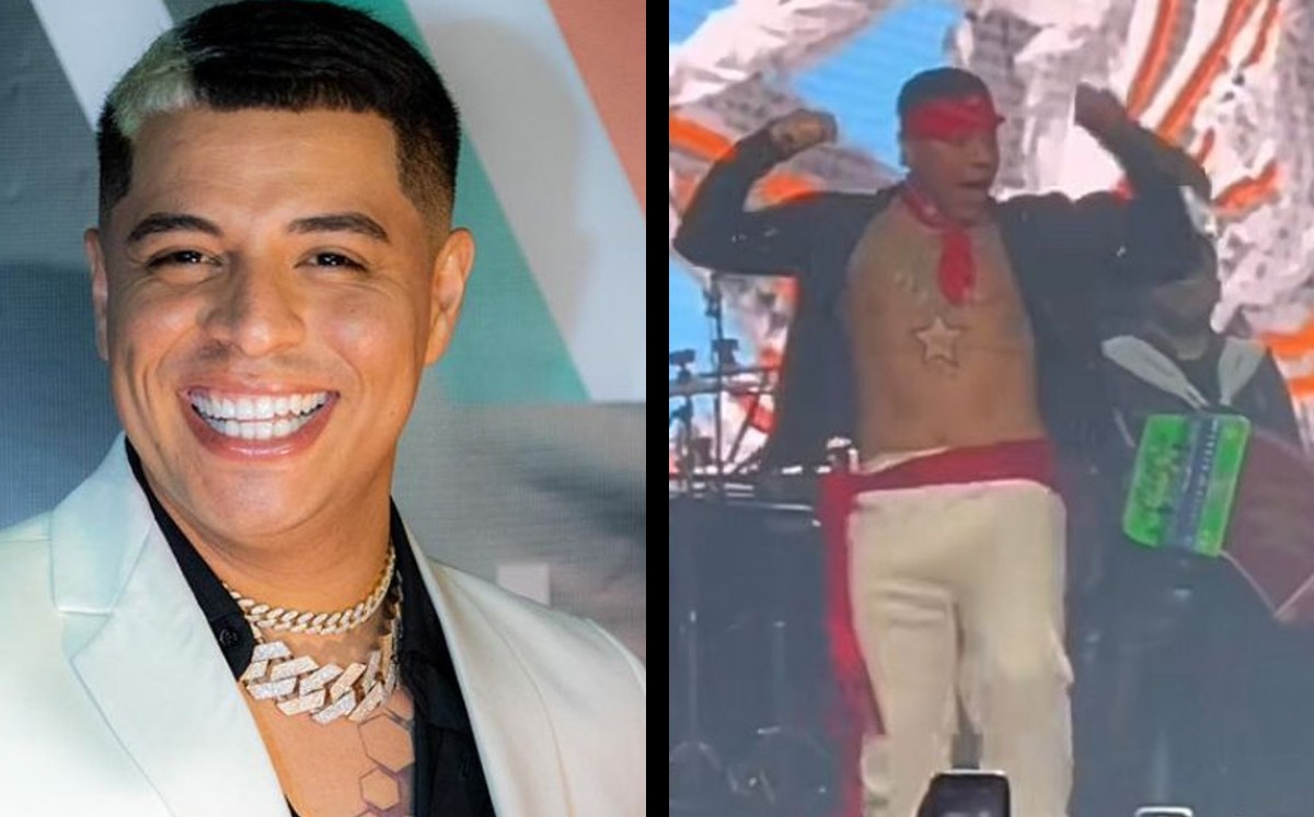 Vocalista de Grupo Firme sufre accidente con machetes en escenario