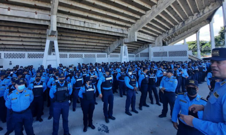 Más de 500 agentes policiales resguardarán la final entre Olancho FC y Olimpia