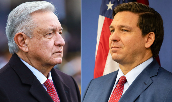AMLO pide a hispanos no votar por DeSantis para presidente de EE. UU. AMLO pide a hispanos no votar por DeSantis para presidente de EE. UU.