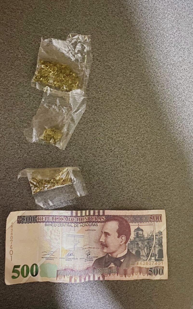 Reportan la detención de tres individuos por el delito de tráfico de droga en diferentes patrullajes en la capital hondureña