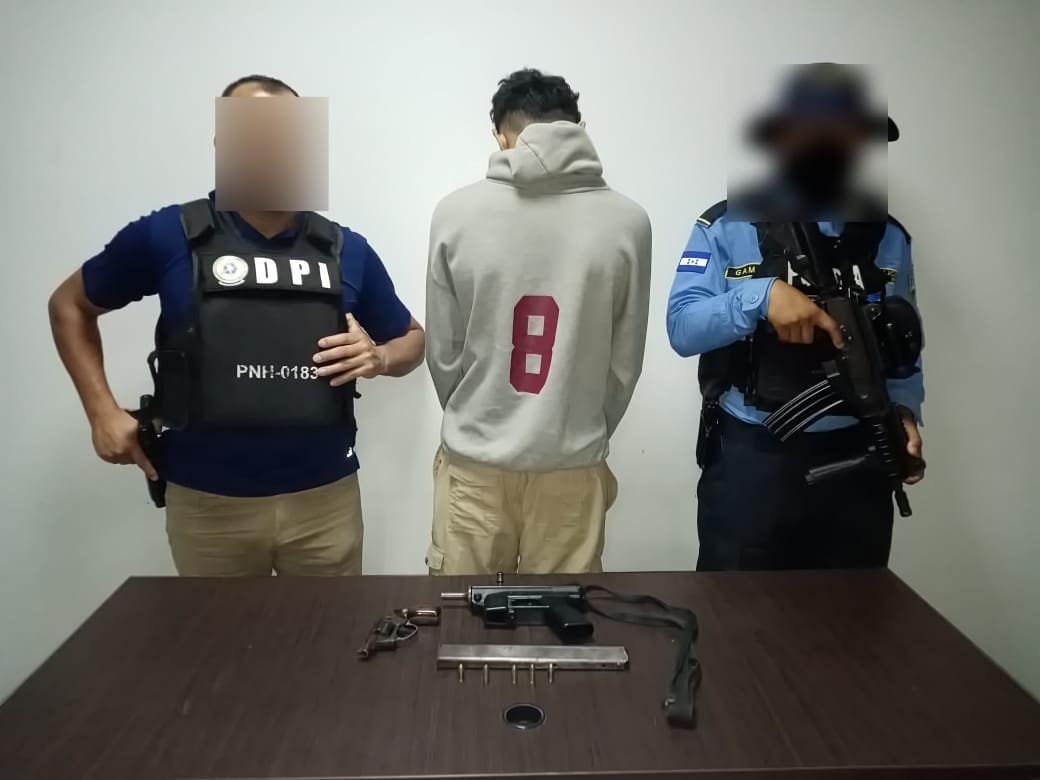 Con arma de uso prohibido detienen a menor infractor en Catacamas, Olancho Con arma de uso prohibido detienen a menor infractor en Catacamas, Olancho