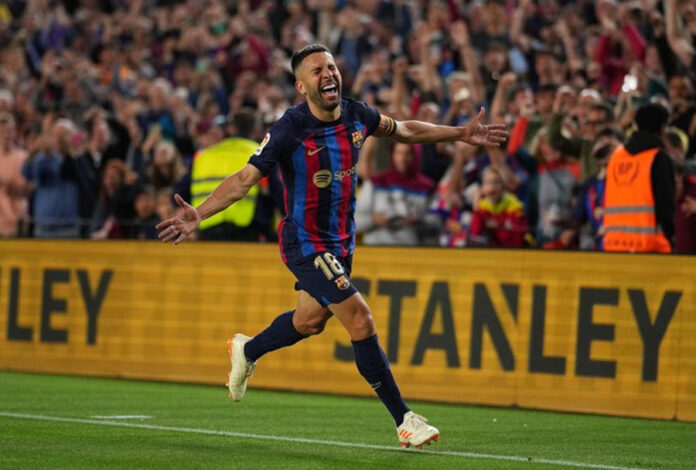 1-0. Jordi Alba, en el 85′, amarra LaLiga para el Barça 1-0. Jordi Alba, en el 85′, amarra LaLiga para el Barça