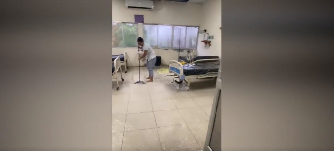 Ante lluvias colapsa techo de Hospital en Tocoa, Colón Ante lluvias colapsa techo de Hospital en Tocoa, Colón