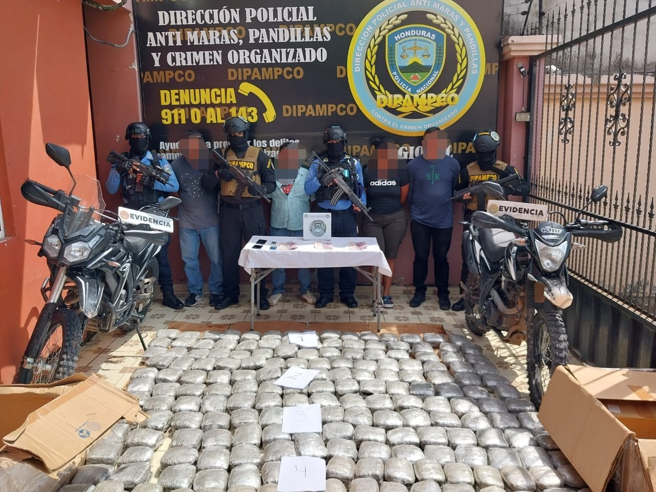 DIPAMPCO decomisa cargamento de drogas valorada en más de un millón de lempiras