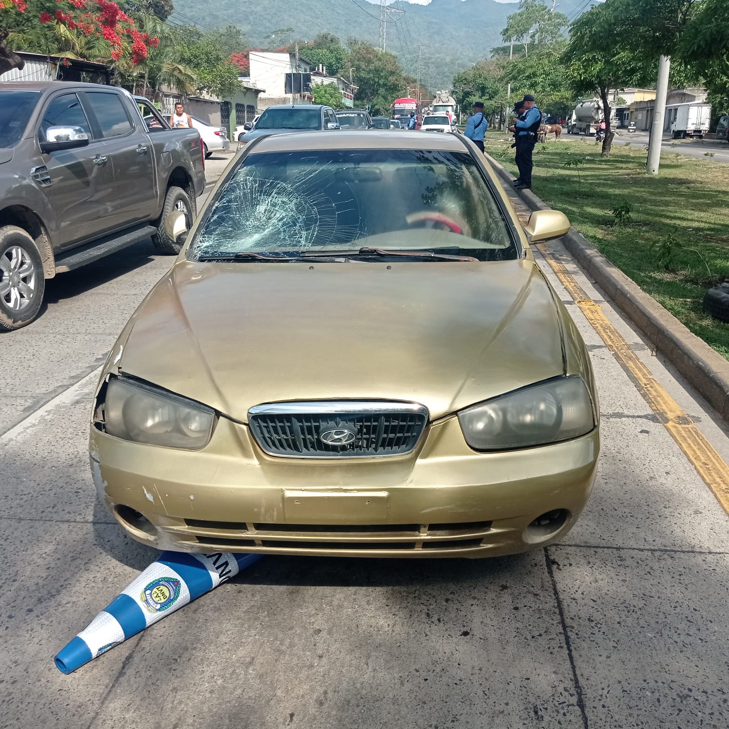 Una mujer atropella a un miembro de la policía durante un operativo Una mujer atropella a un miembro de la policía durante un operativo