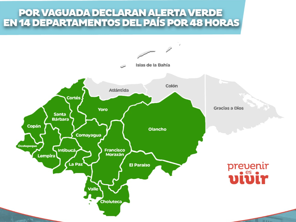 Copeco pronostica lluvias con actividad eléctrica en el territorio nacional