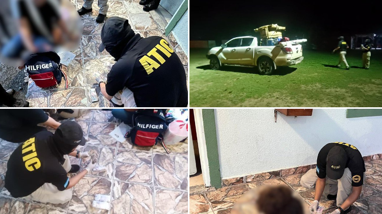 ATIC incauta 386 mil lempiras y 600 dólares en el sector de Satuyé, La Ceiba, Atlántida.