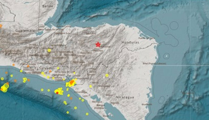 Sismo de 3.5 grados se registra en Olancho Sismo de 3.5 grados se registra en Olancho