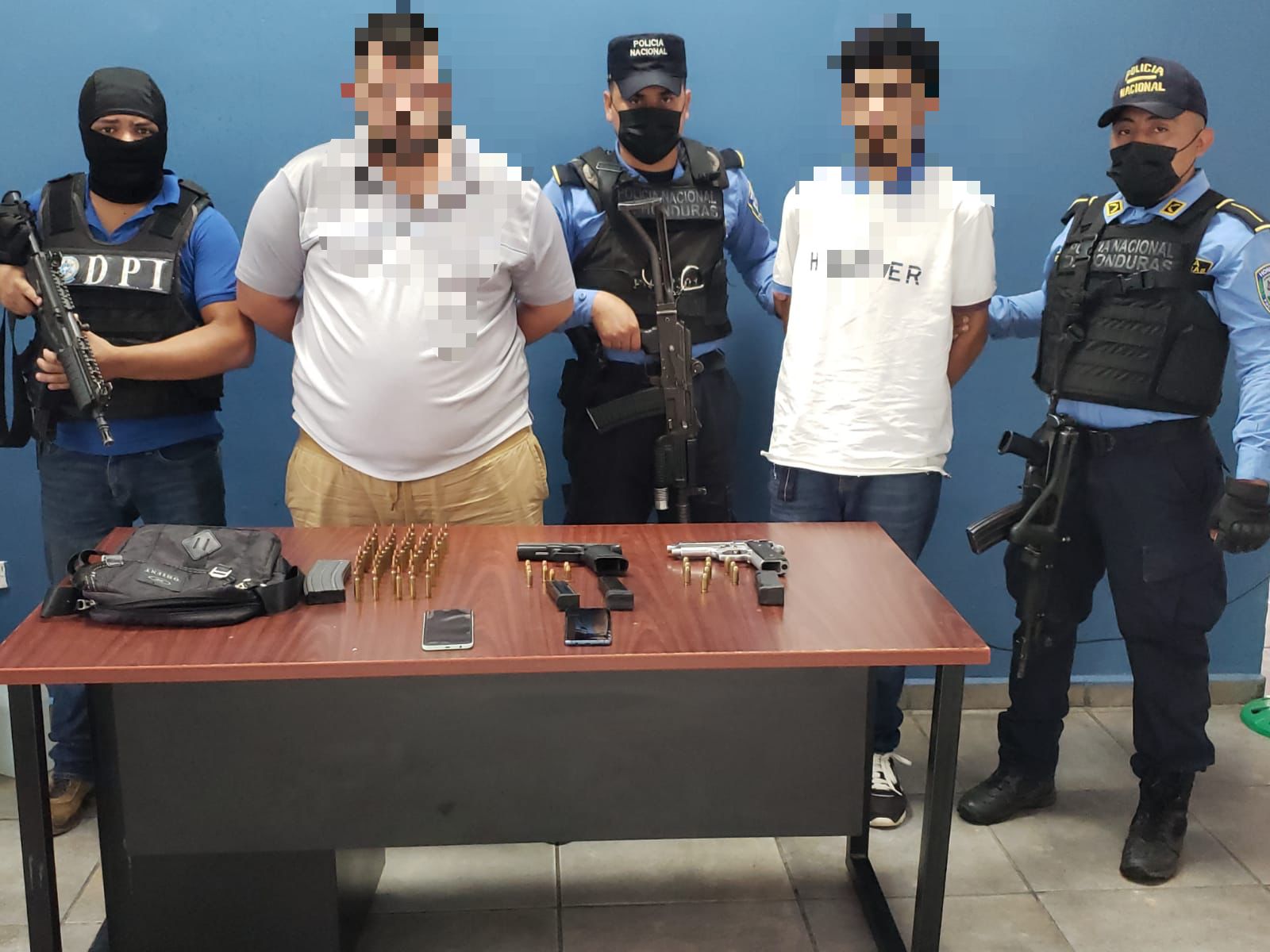 DPI captura a dos presuntos gatilleros de la MS-13 por el delito de asesinato en contra de un funcionario de la institución policial