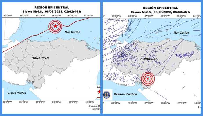 COPECO reporta dos nuevos sismos en Honduras