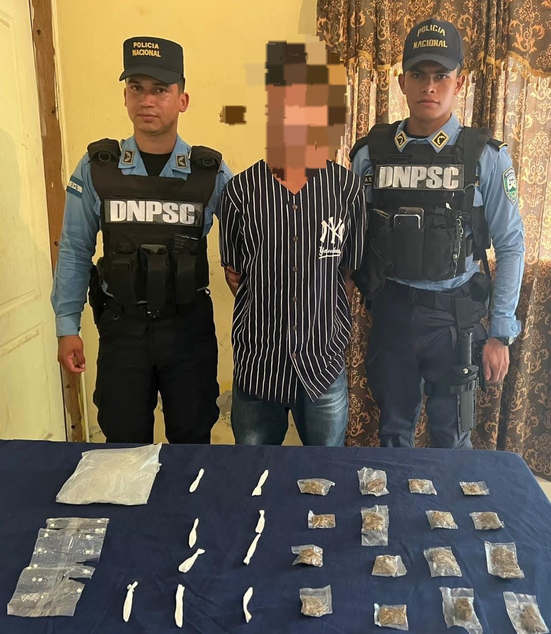 Arrestan a miembro de la MS-13 con droga lista para su venta y distribución