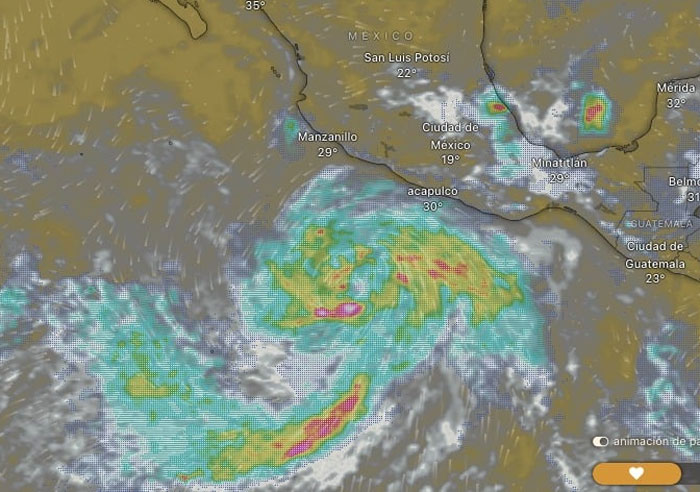 Tormenta tropical Hilary se forma en el Pacífico mexicano