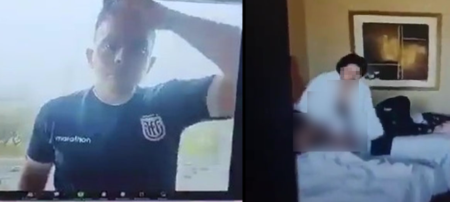 ¡¡Metió mal el dedo! Un bochornoso momento vivió un periodista ecuatoriano en plena transmisión para su canal de noticias