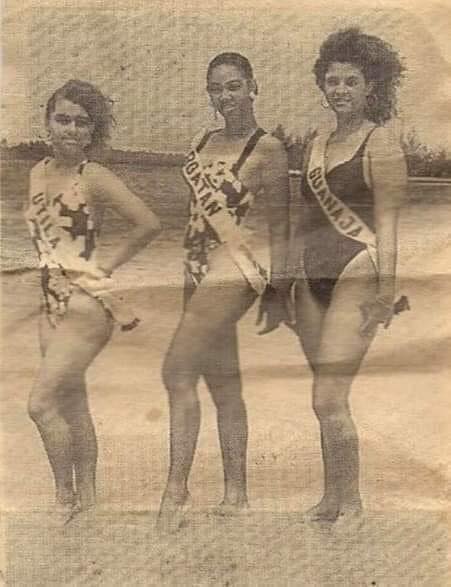 ¡Bella Imagen! Participantes de Islas de la Bahía en el certamen Miss Honduras en 1994