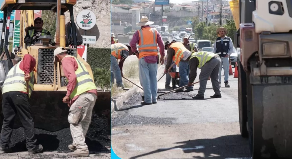 AMDC continúa con la rehabilitación de vías en la capital AMDC continúa con la rehabilitación de vías en la capital