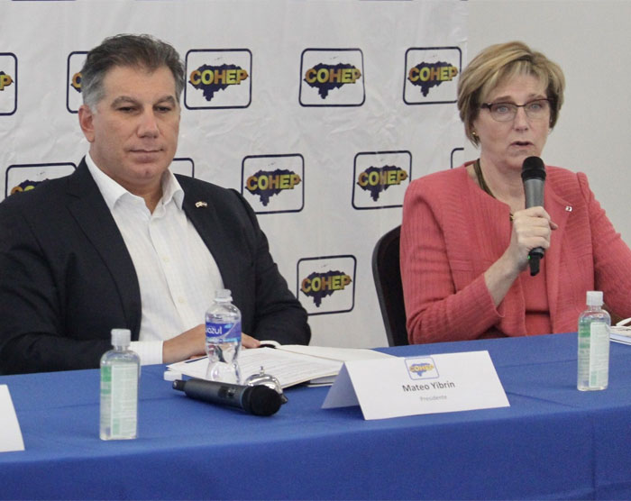 EE.UU. felicita al COHEP por asumir liderazgo en atracción de inversión