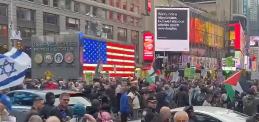 Caos en Florida entre simpatizantes de Israel y Palestina