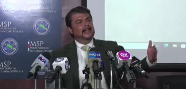 Ministro de Seguridad de Costa Rica, Mario Zamora: “Estamos aplicando barreras de protección, para defendernos de la influencia del crimen organizado que viene desde Honduras”