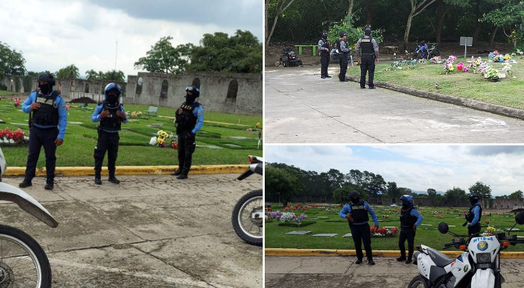 Previo al Día de Muertos DIPAMPCO brinda seguridad en cementerios a nivel nacional