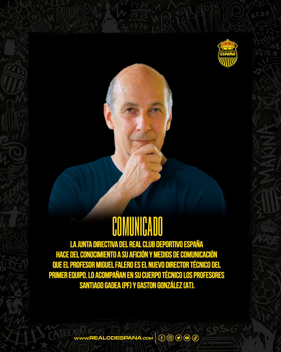 Real España le da la bienvenida a su nuevo director técnico