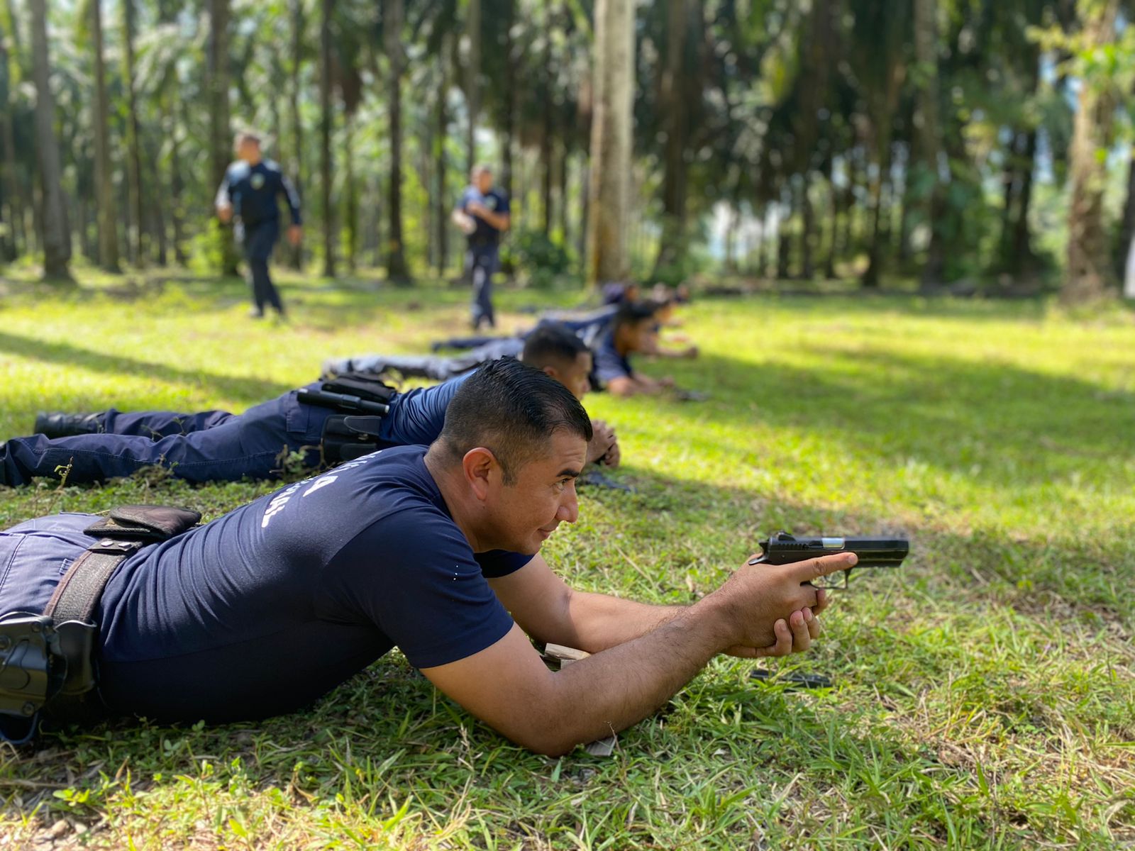 Potencializan la capacidad de los funcionarios policiales de Tela en manejo de armas y disparos