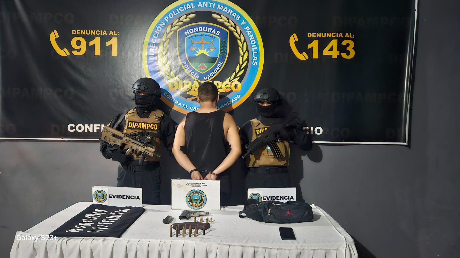 Dictan prisión preventiva a alias «El Demente», acusado por la DIPAMPCO de la comisión de tres delitos en Sps