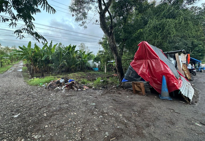 En San Manuel, Cortés, familias afectadas por las lluvias siguen en la intemperie