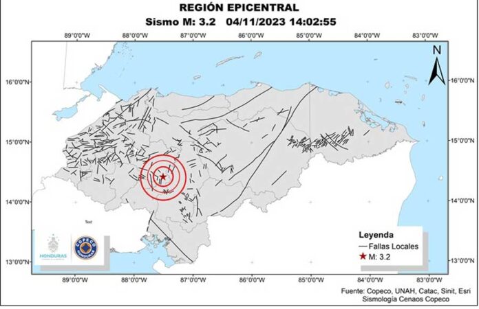 Sigue cadena de sismos en Comayagua