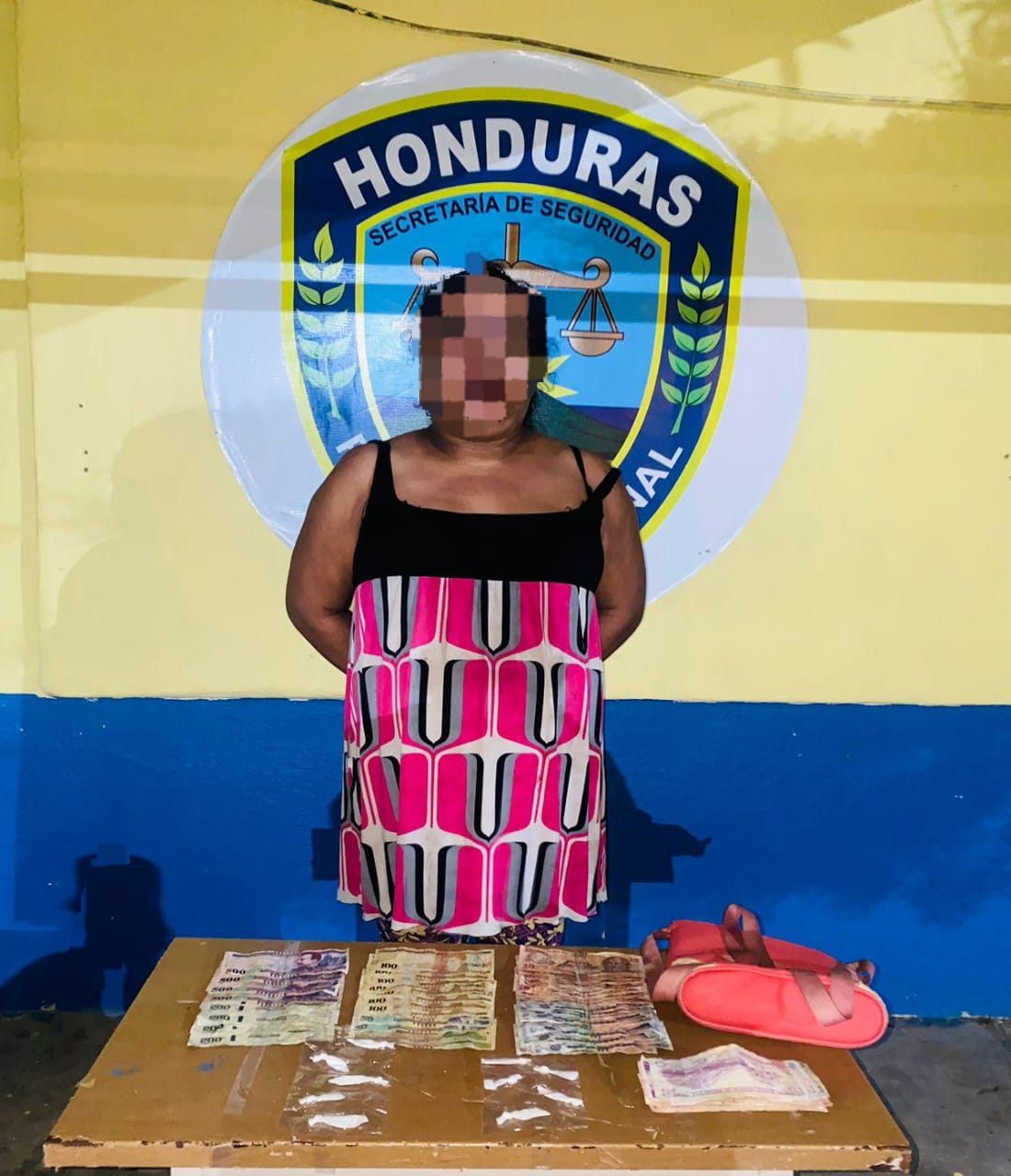 Capturada una mujer por el delito de tráfico ilícito de droga en Intibucá