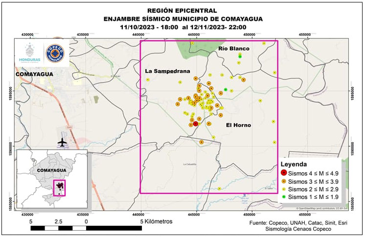Honduras registra 100 sismos en un mes