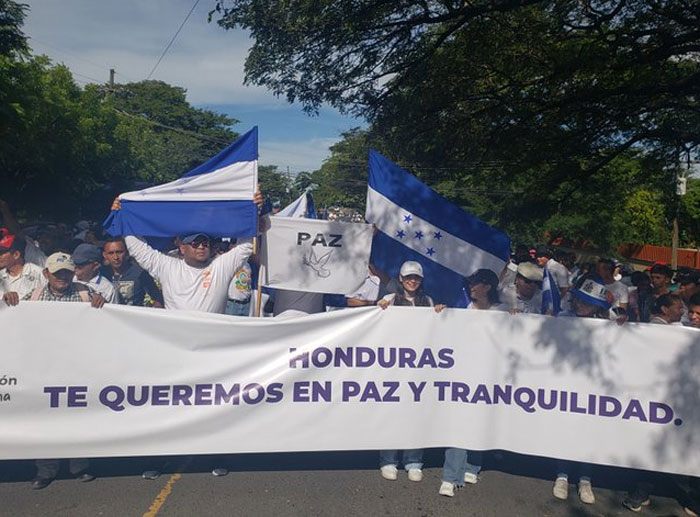 BOC realiza «Marcha por Honduras» en Choluteca