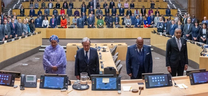 Minuto de silencio en la sede de la ONU en Nueva York por sus funcionarios muertos en Gaza