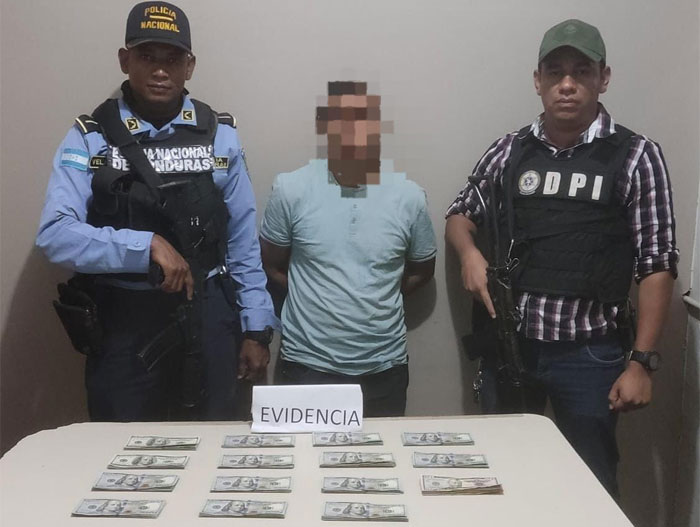 Con $15 mil es detenido un hombre en Valle