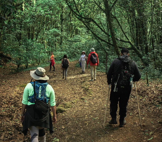 Cuerpo de Bomberos en busca de un senderista en La Tigra
