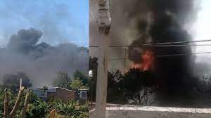 Voraz incendio consume varias viviendas en la colonia Canaán